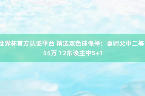 世界杯官方認證平臺 精選雙色球保舉：夏師父中二等155萬